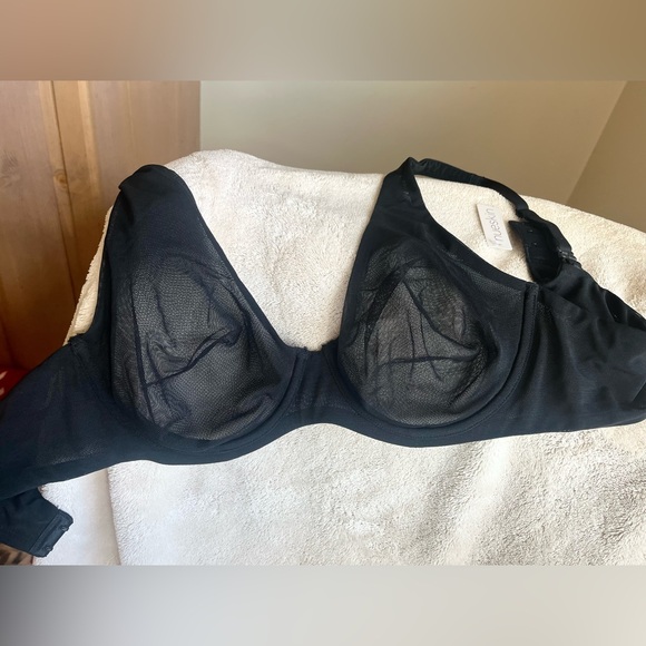 Nueskin (NWT) 38 B black mesh bra Retail $29.95 - clothes - Picture 10 of 13